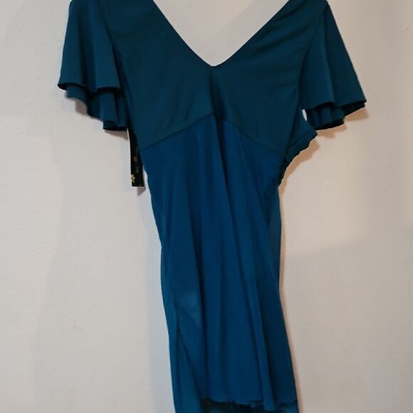 Blue One Piece Swimwear with Sleek Design - Picture 6 of 7